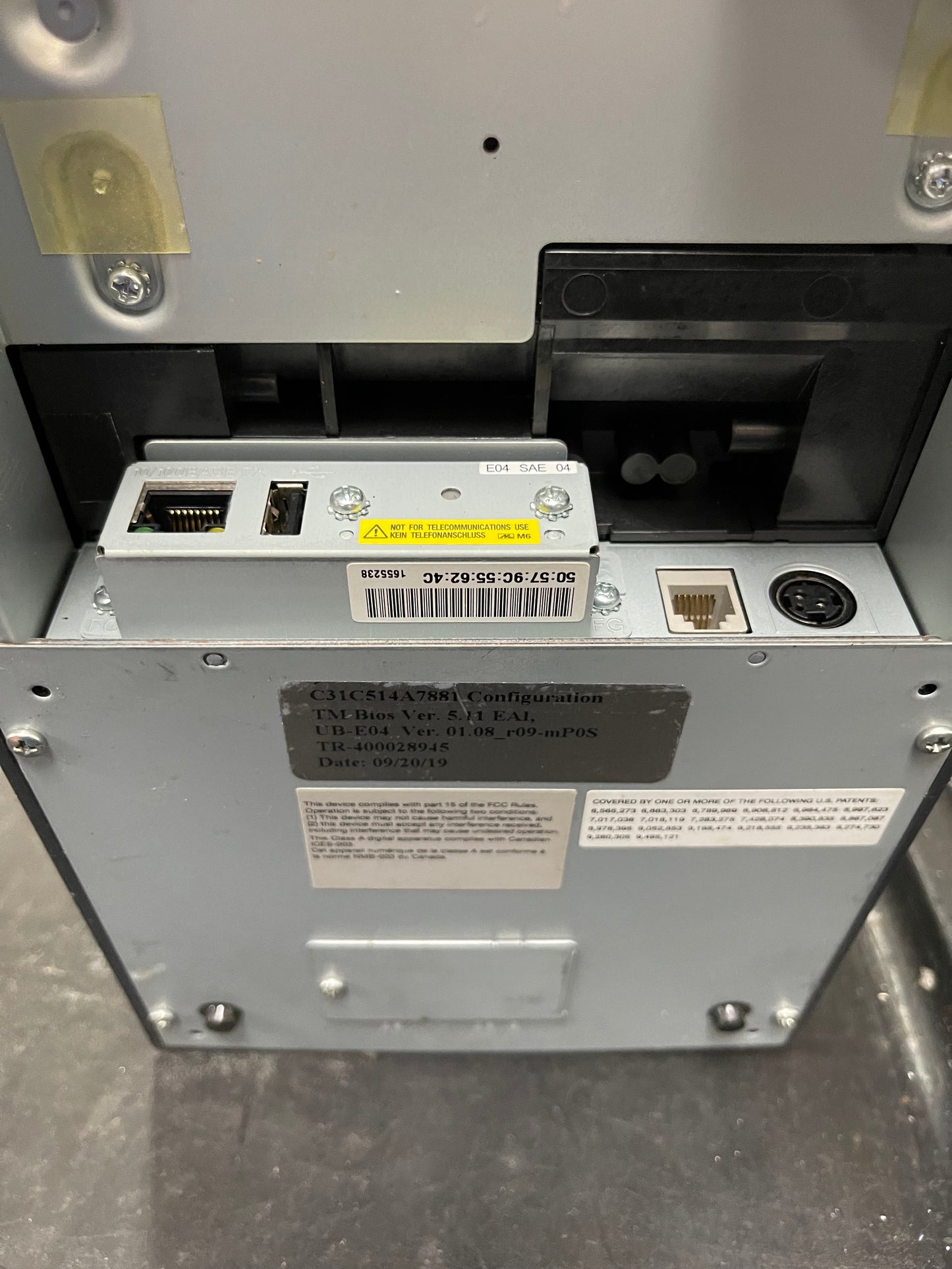 Used Epson TM-U220B M188B Thermal Retail POS Receipt Printer