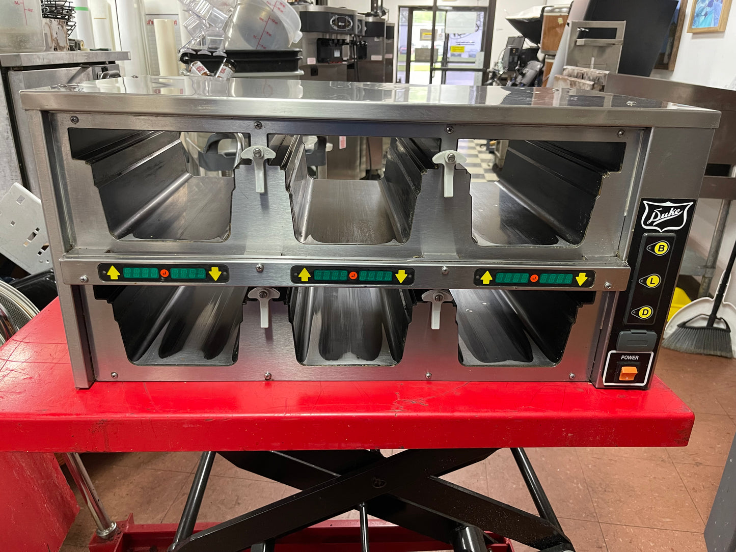 Used Duke FWM34-23-120 Heated Pass Thru Food Warmer Holding Cabinet 120V