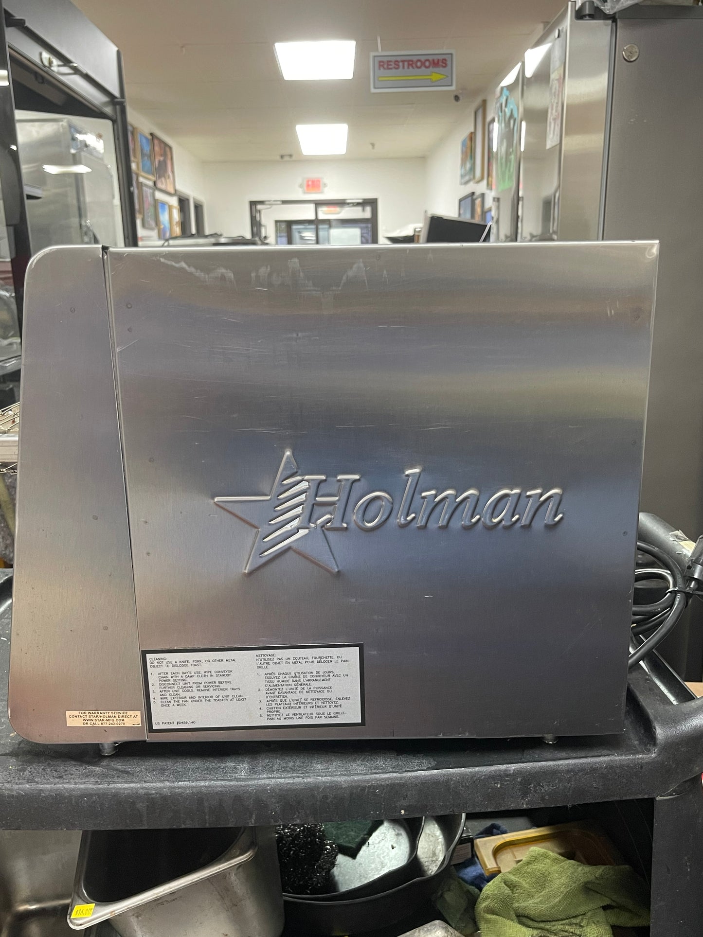 Used Star Holman RCSE-2-1200BK Commercial Conveyor Toaster 220V