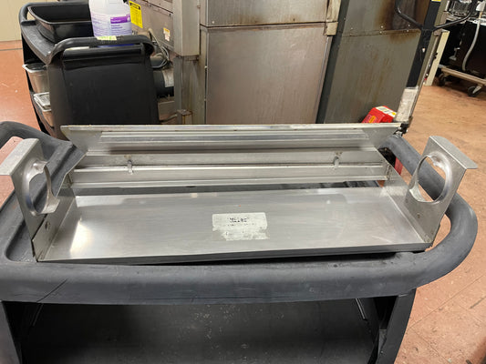 Used Miler stainless steel Miler Wrap Dispenser 24”