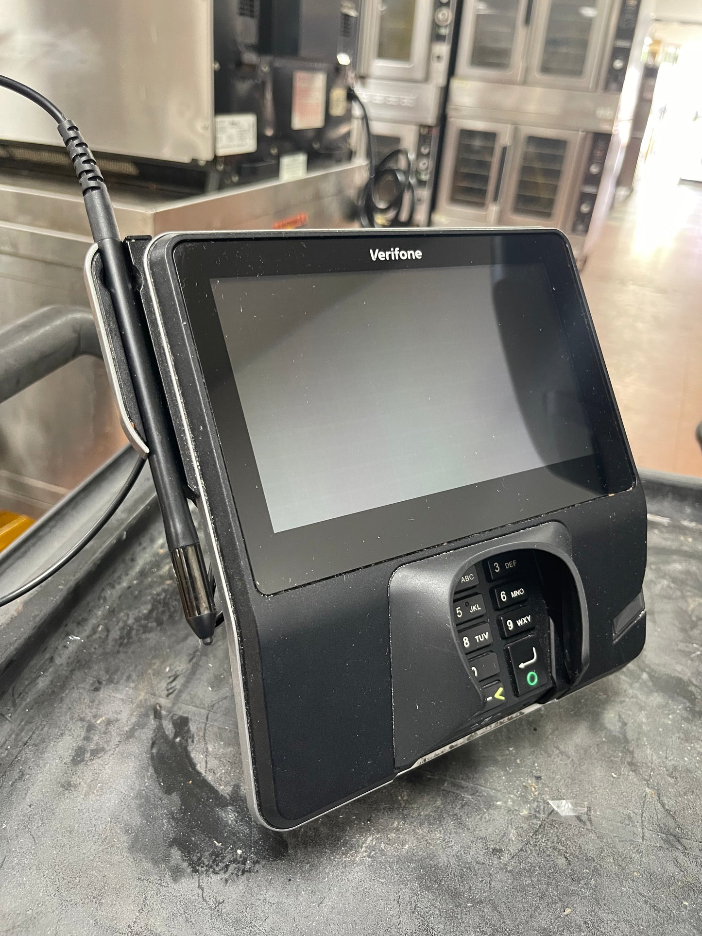 Used Verifone MX925 Card Payment POS Terminal with 23998 USB Cable and Base