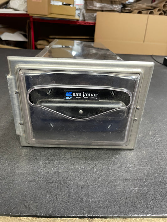 Used San Jamar H2001CLSS In-Counter Fullfold Napkin Dispenser