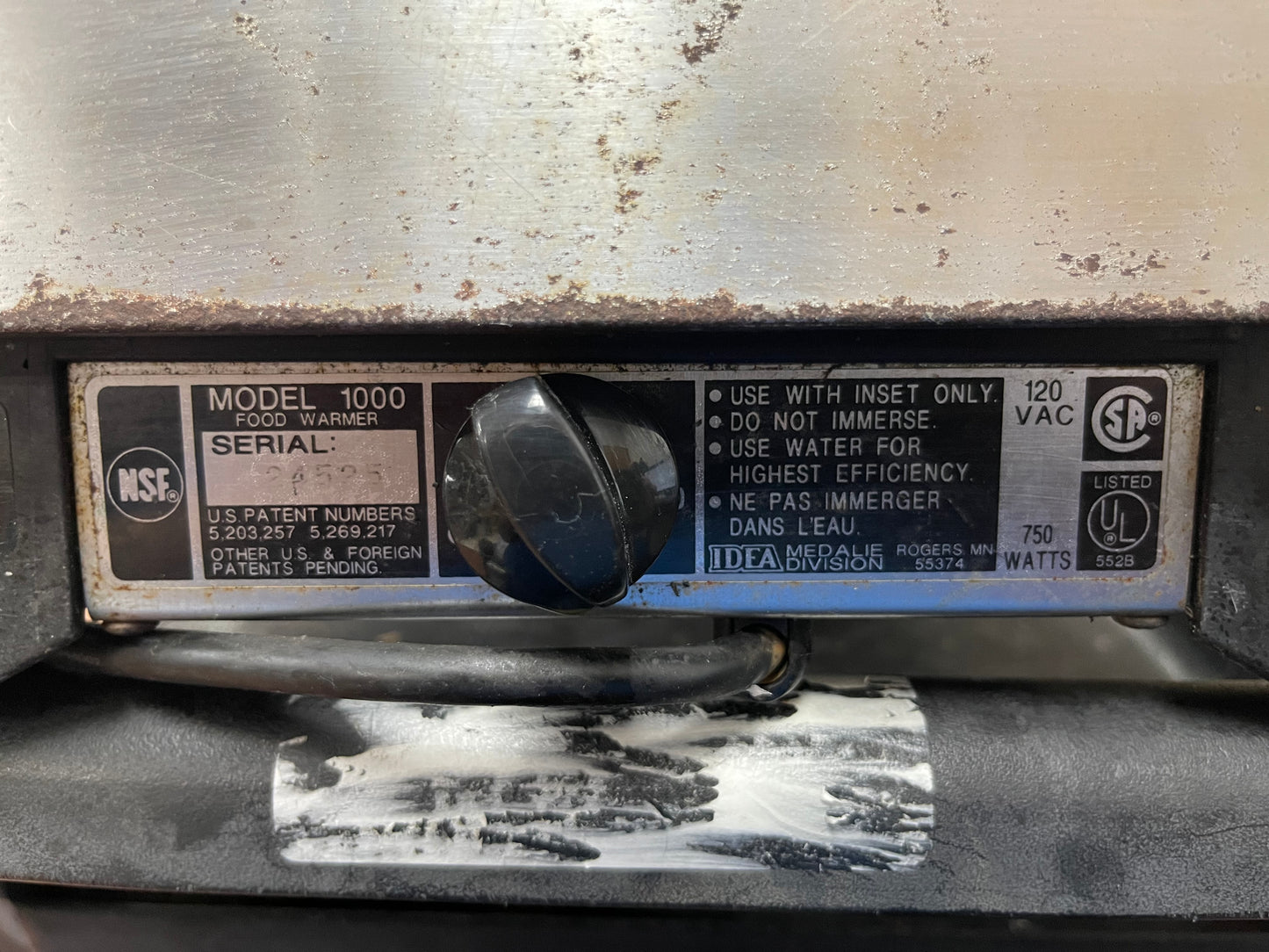 Used Vollrath 1000 Countertop Food Warmer 120V 750W