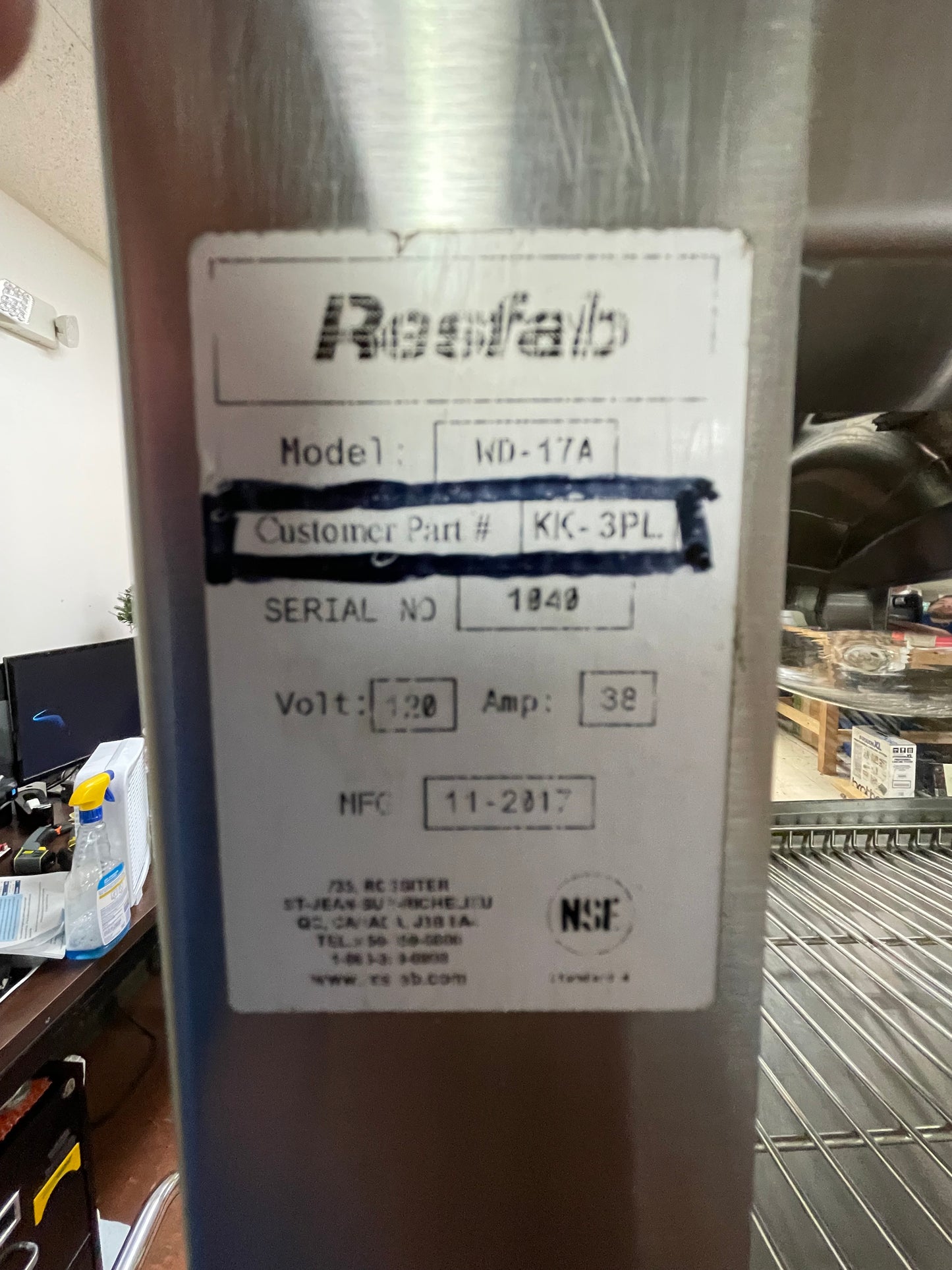 Used 2017 Resfab WD-17A 2 Shelf 58" Heated Holding Warming Display Merchandiser 120V 38A