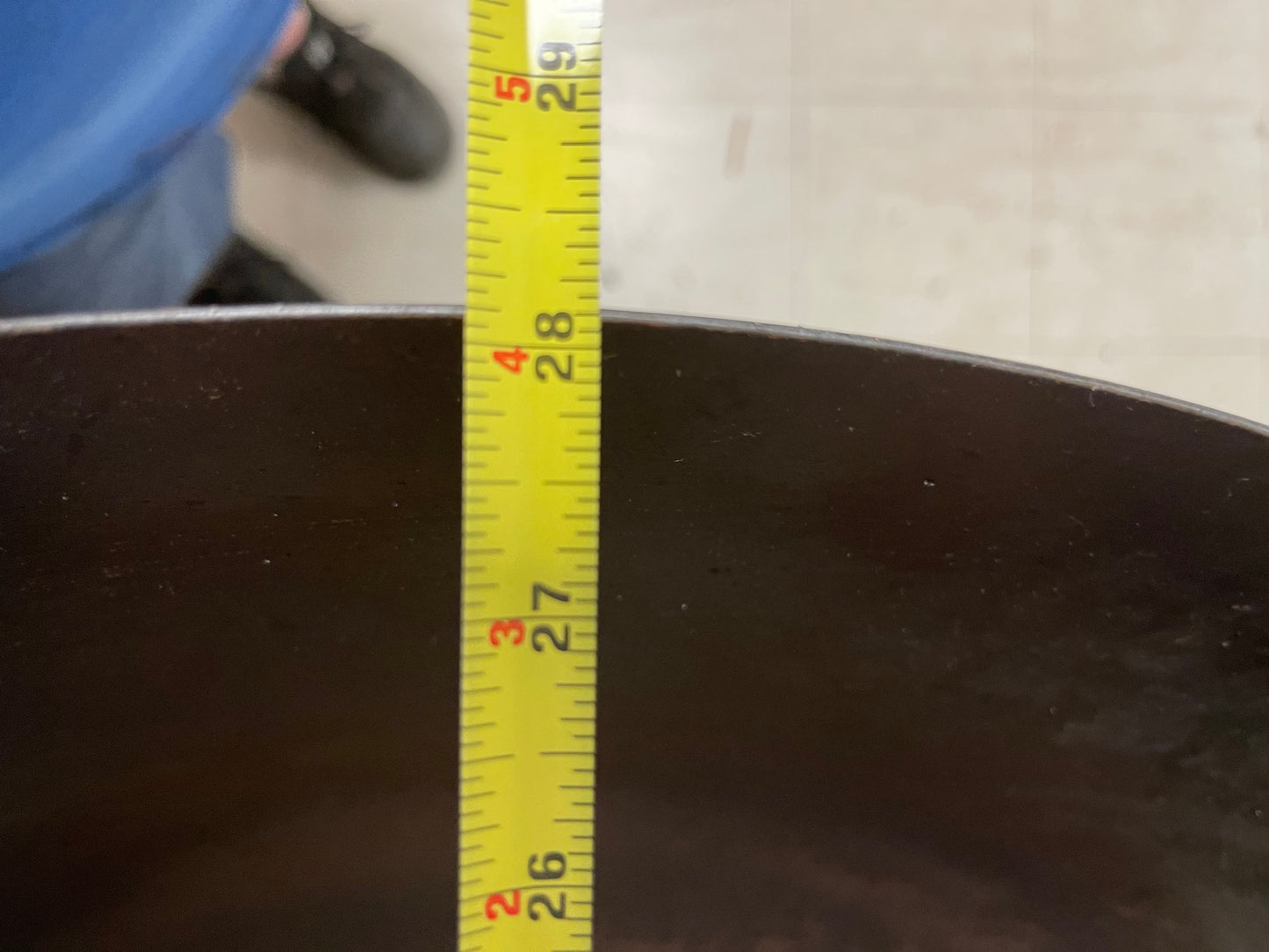 Used 28" X 9" Commercial Carbon Steel Restaurant Wok with Handles.