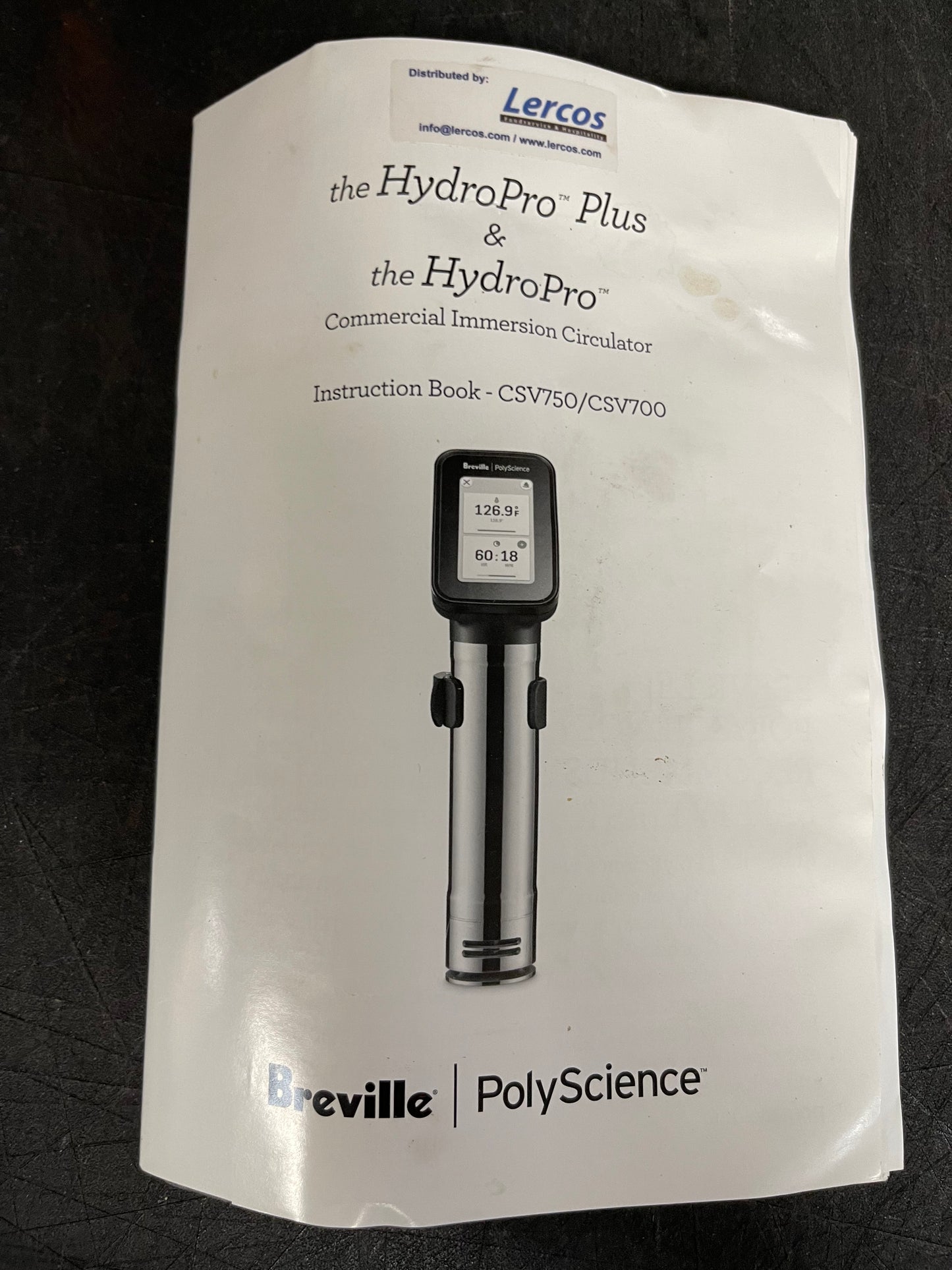 Used Breville CSV700 HydroPro Sous Vide Immersion Circulator Head - 120V, 1450W - JS