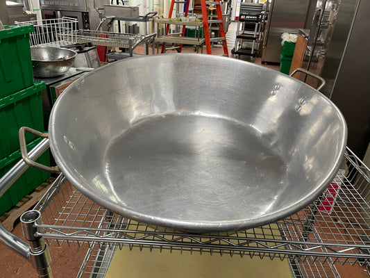 Used 27"X 7" Aluminum Mixing Bowl with Handles