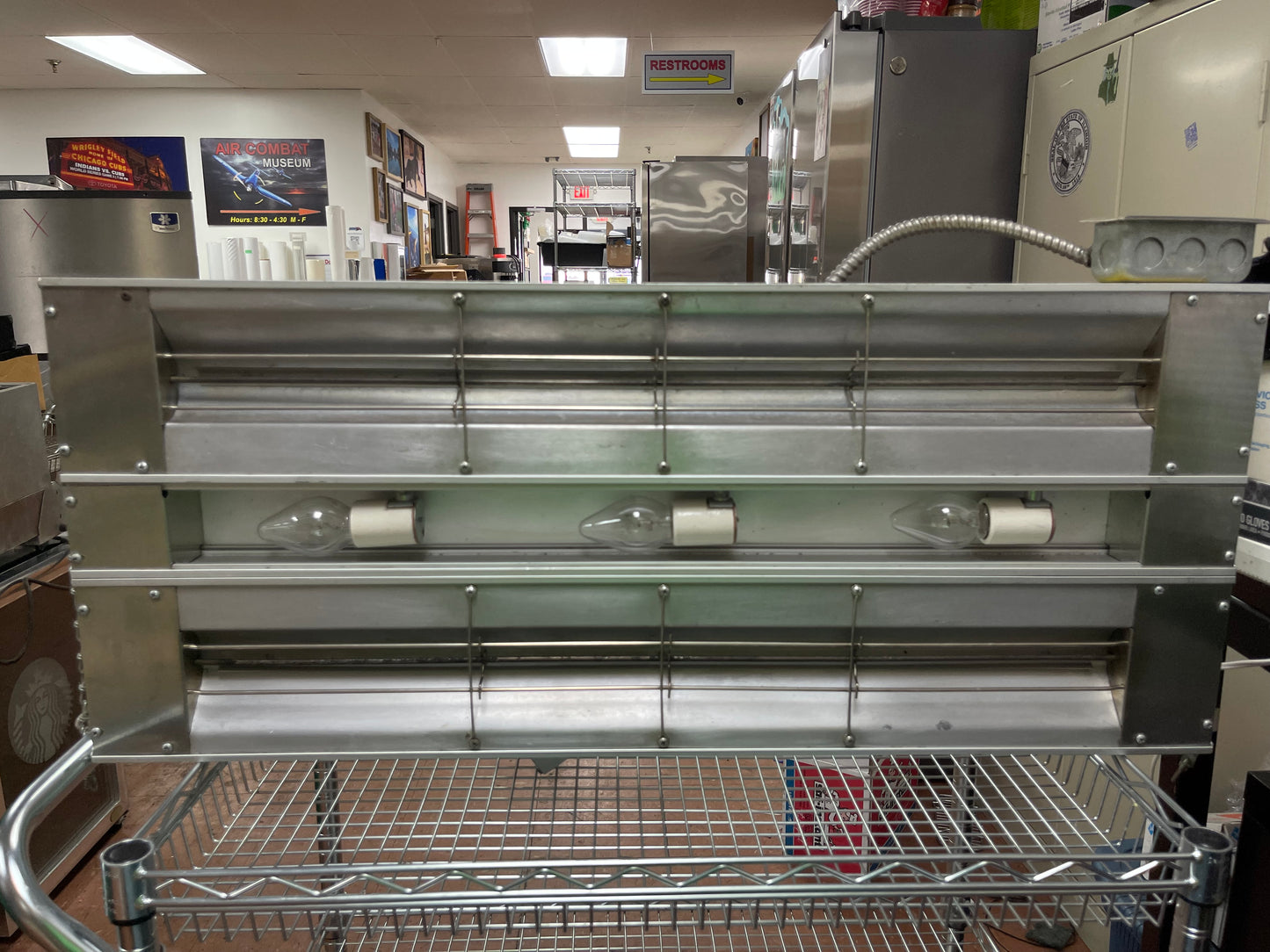Used Hatco GRAL-36D 36" Dual Infrared Lighted Food Strip Warmer with Toggle - 120V, 1330W