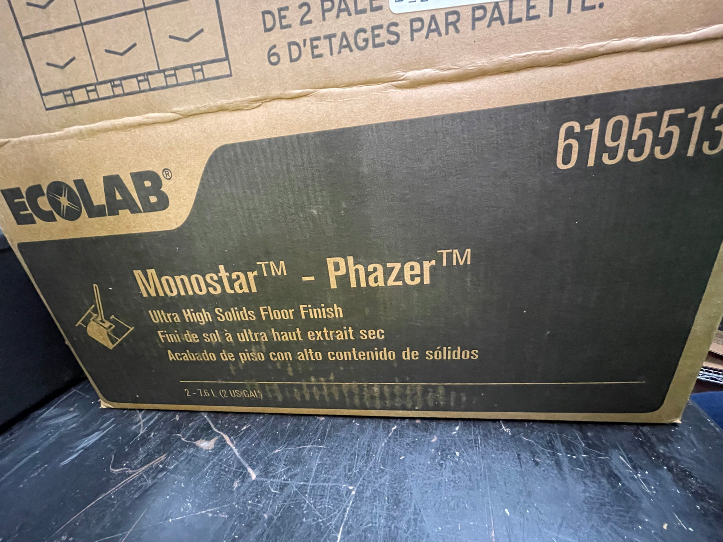 New Ecolab Monostar Phazer Floor Finish Polish 2 - 1gal Bags