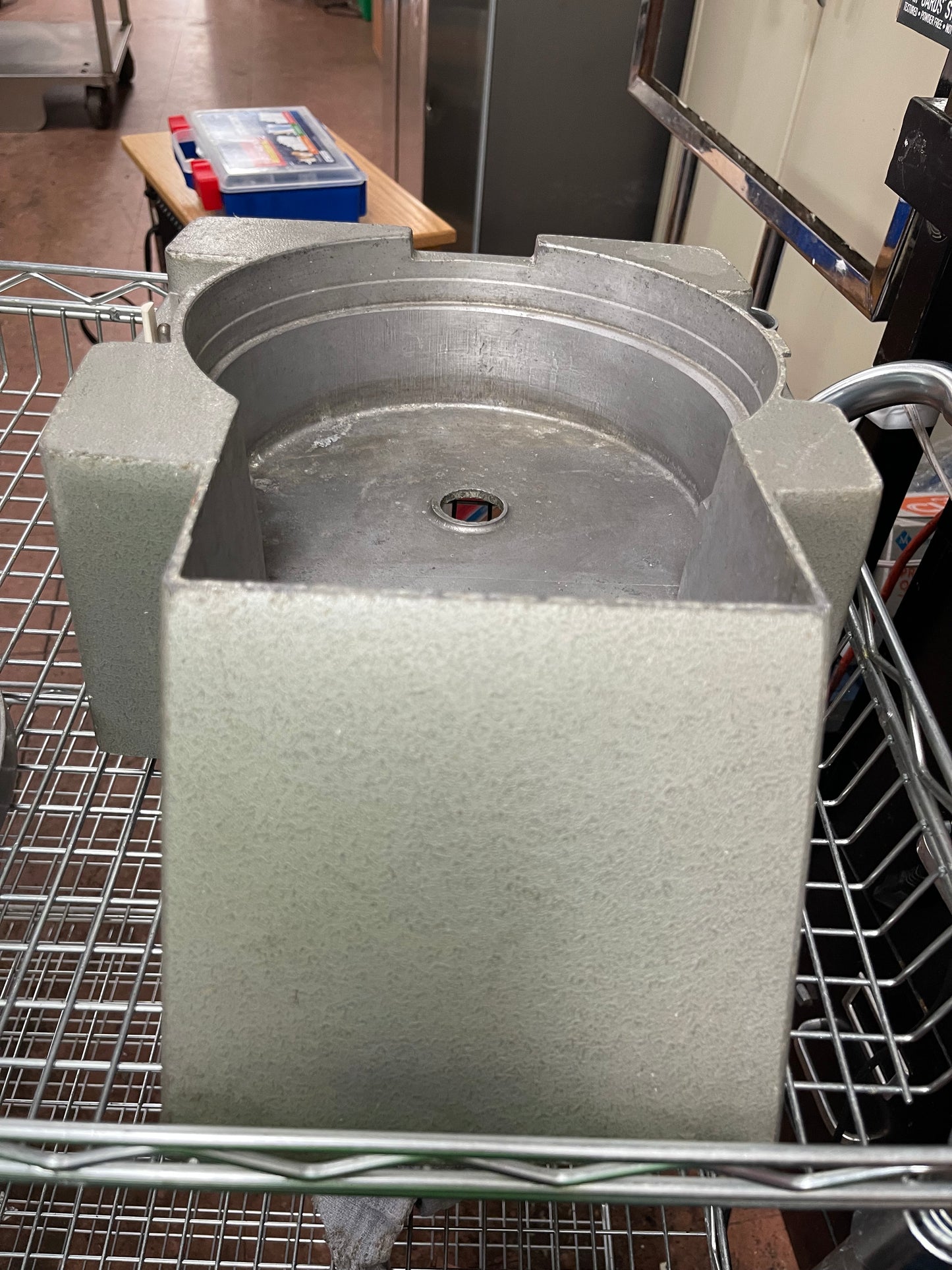 Used Robot Coupe CL400 Continuous Feed Food Processor Attachment with 2 Blades.