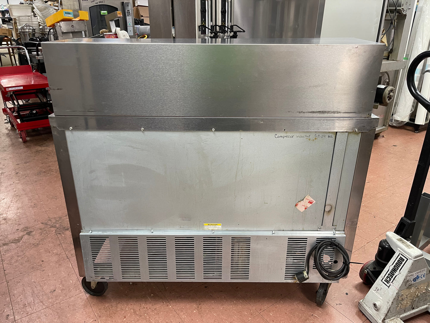 Used Beverage-Air SPE48-18M 48" 2 Door Mega Top Refrigerated Prep Table - JS