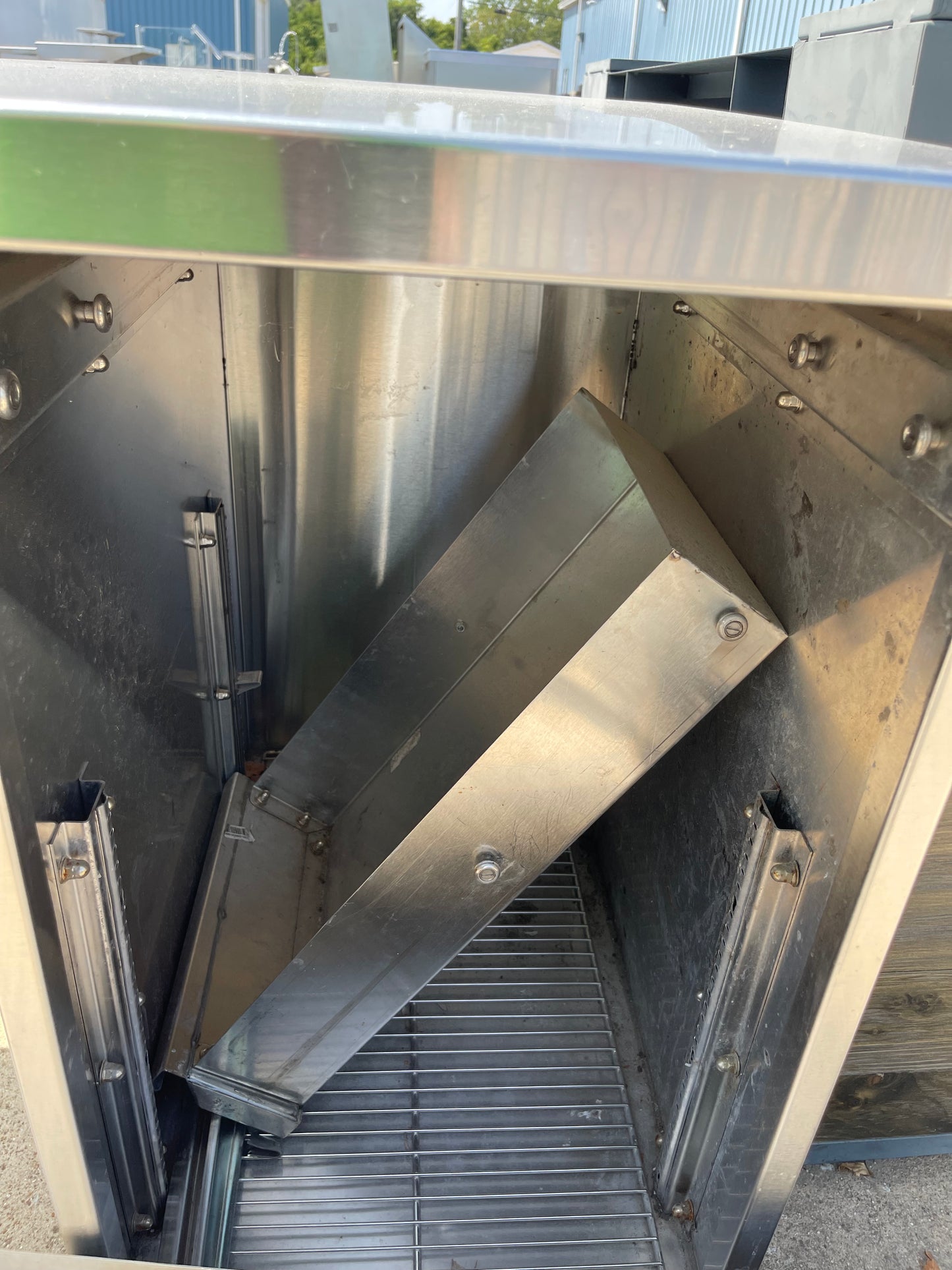 Used 48" Stainless Steel Work Table with Drawer and Storage - SS84