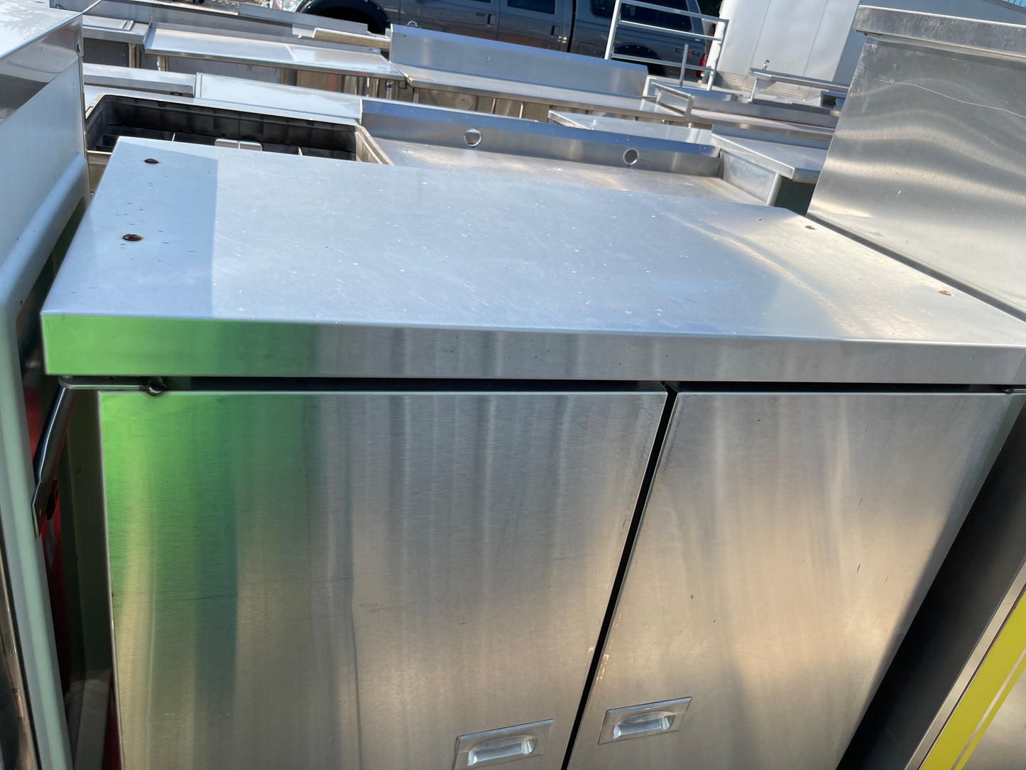 Used Stainless Steel Mobile 2 Door Banquet Cart - SS118