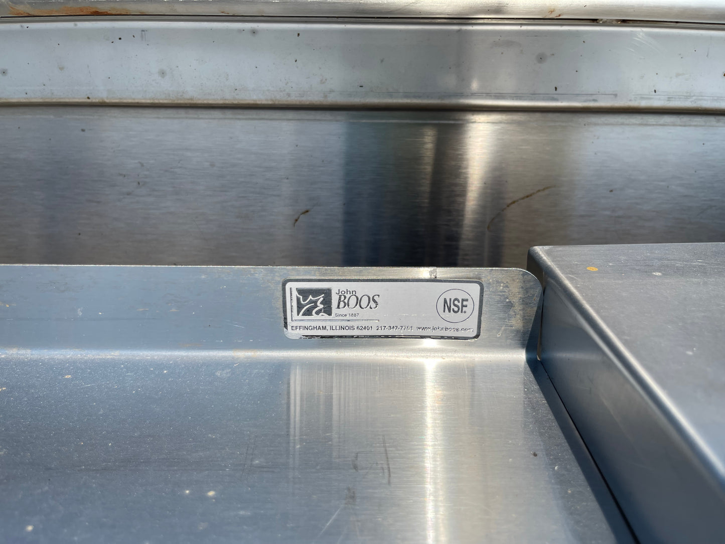 Used 66" John Boos Stainless Steel Table - SS132