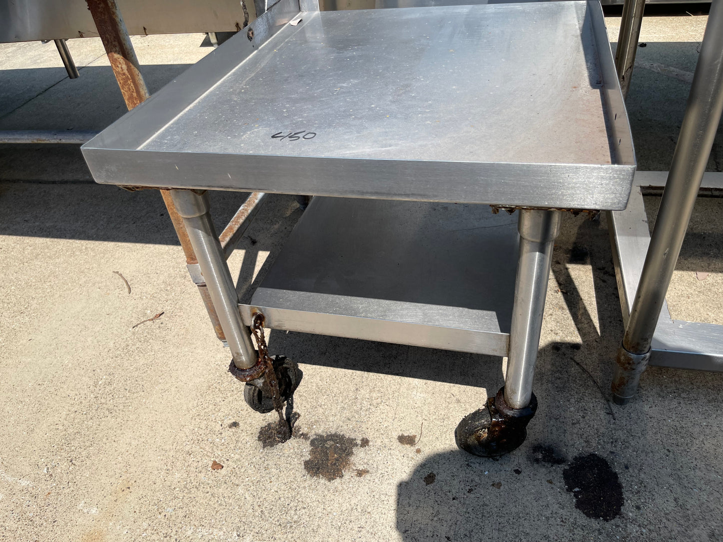Used Stainless Steel Equipment Stand Cart - SS133