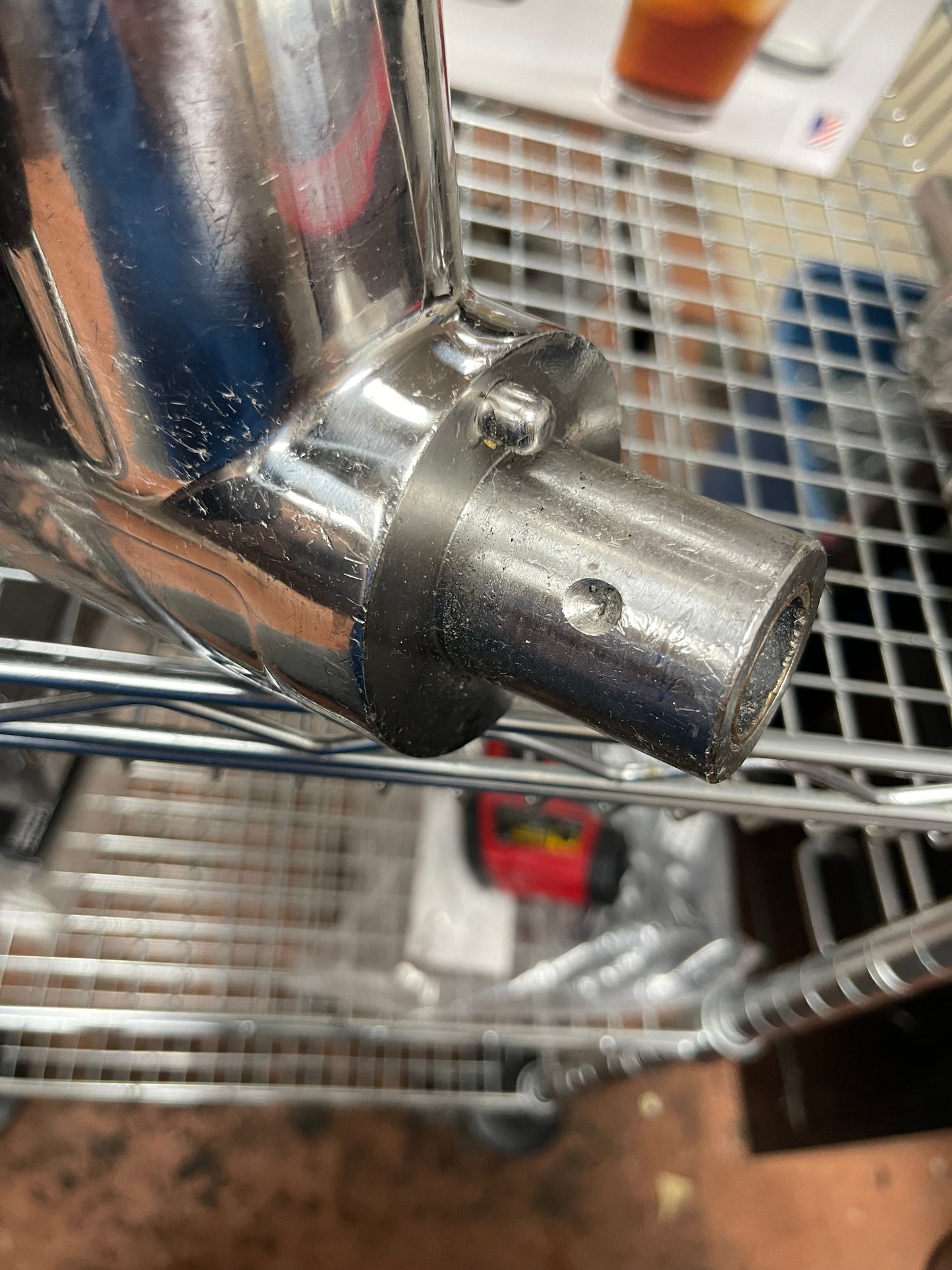 Used Commercial Meat Grinder Housing Assembly with Bushing