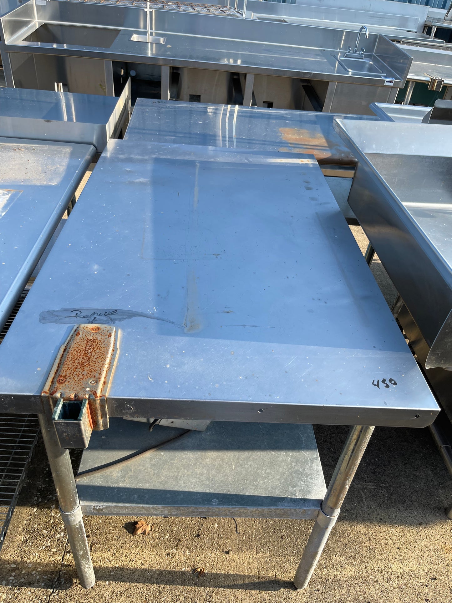 Used 48" Stainless Steel Table - SS183