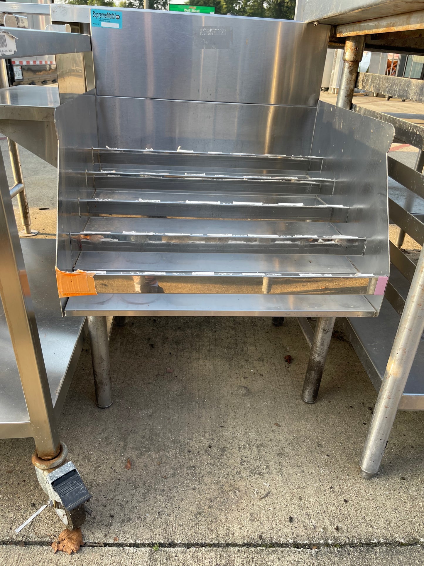Used 24" Supreme Metal Stainless Steel Bottle Rack - SS222
