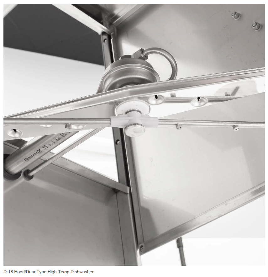New D-18 Hood/Door Type High-Temp Dishwasher
