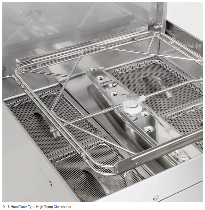 New D-18 Hood/Door Type High-Temp Dishwasher