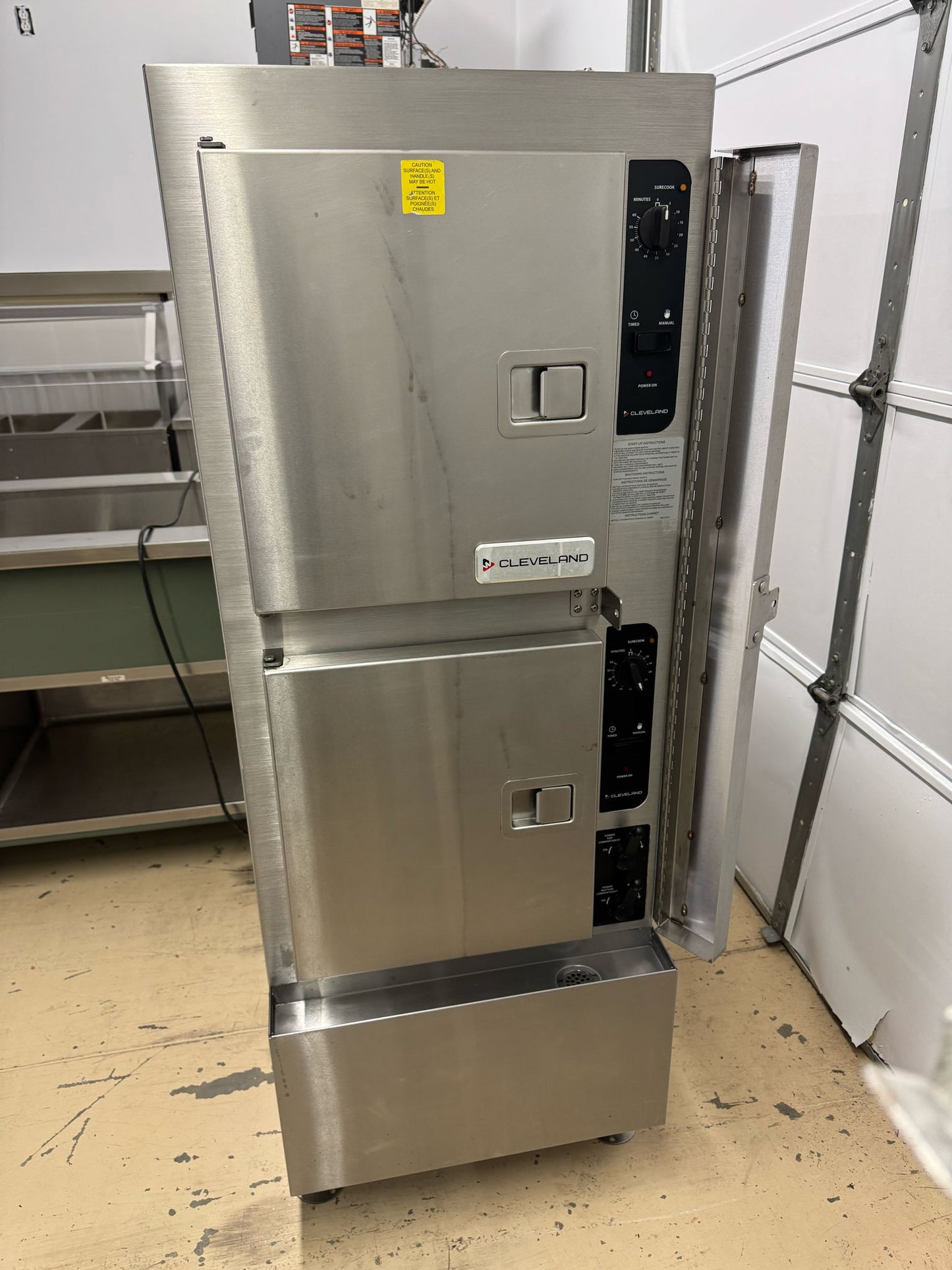 Used 2020 Cleveland 24-CGA-10.2 Convection Natural Gas 10 Pan Floor Steamer Oven