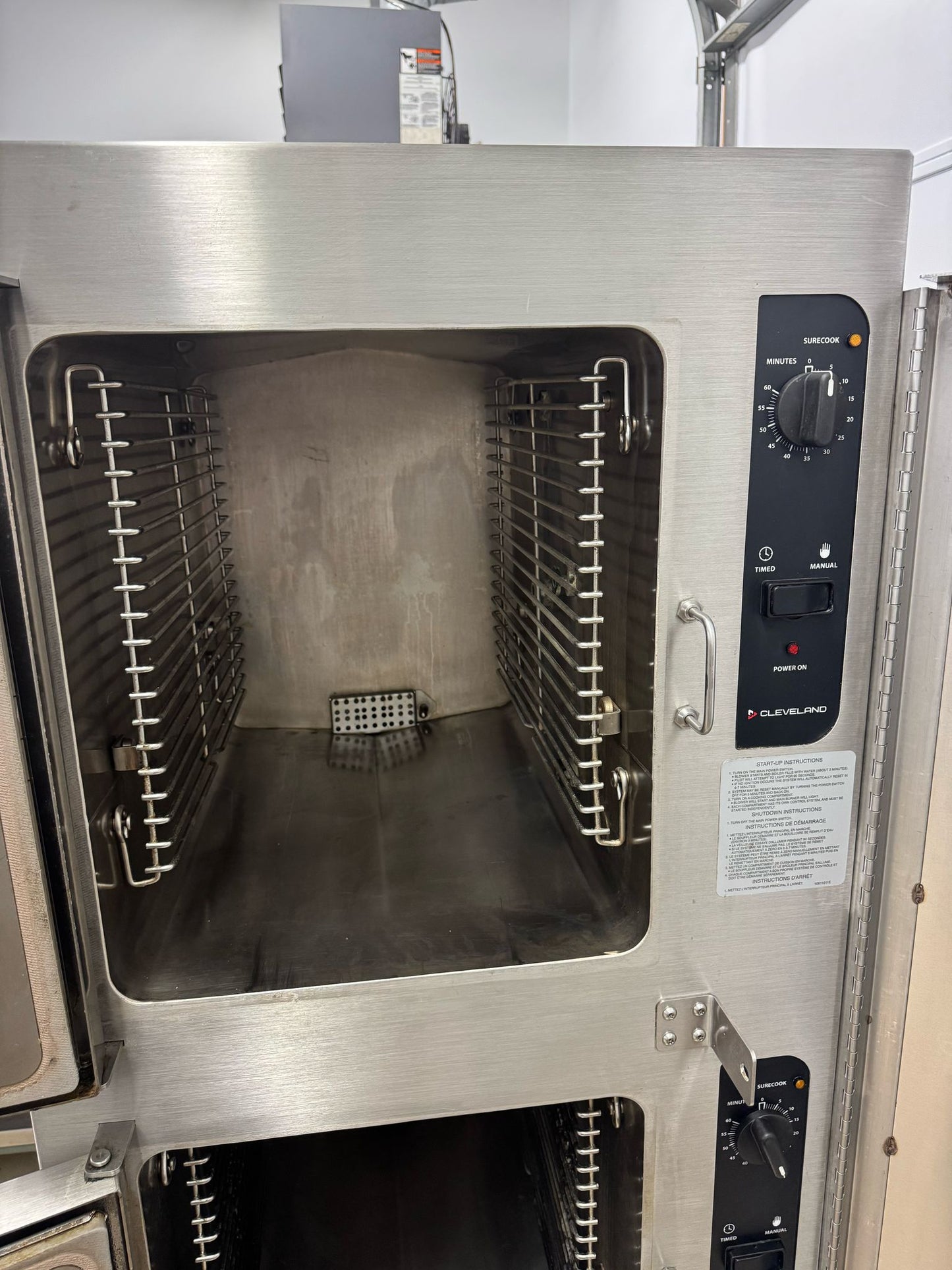 Used 2020 Cleveland 24-CGA-10.2 Convection Natural Gas 10 Pan Floor Steamer Oven