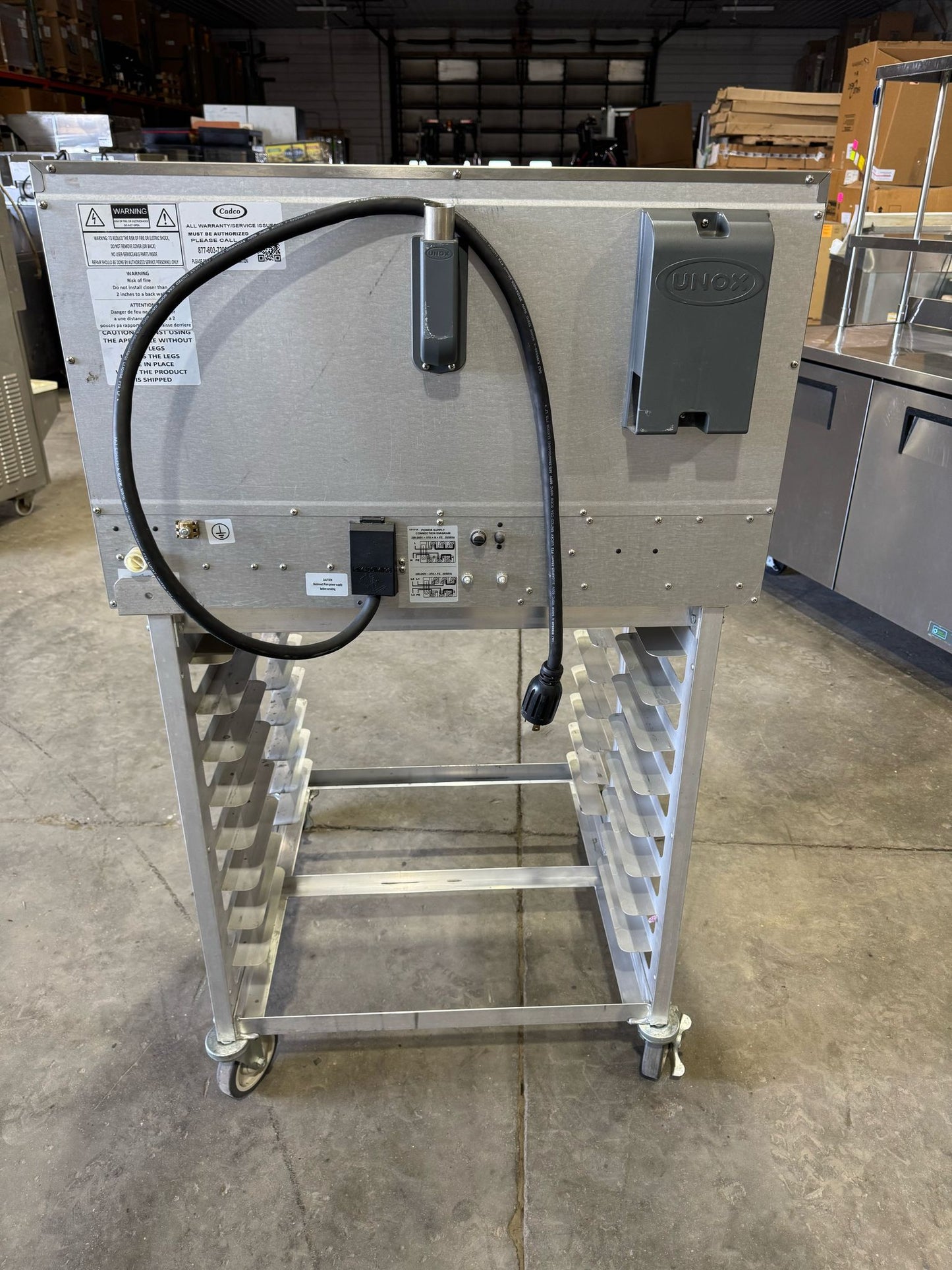Used Cadco XAFT-195 Full-Size Rossella™ Digital Convection Oven with Steam and Stand 220V