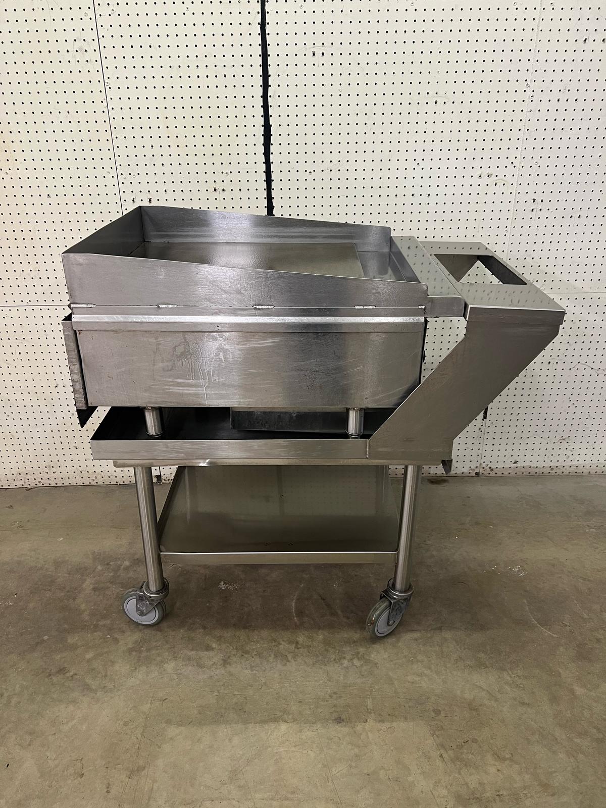 Used 24" Imperial ISCE-24 Thermostatic Gas Griddle with Equipment Stand