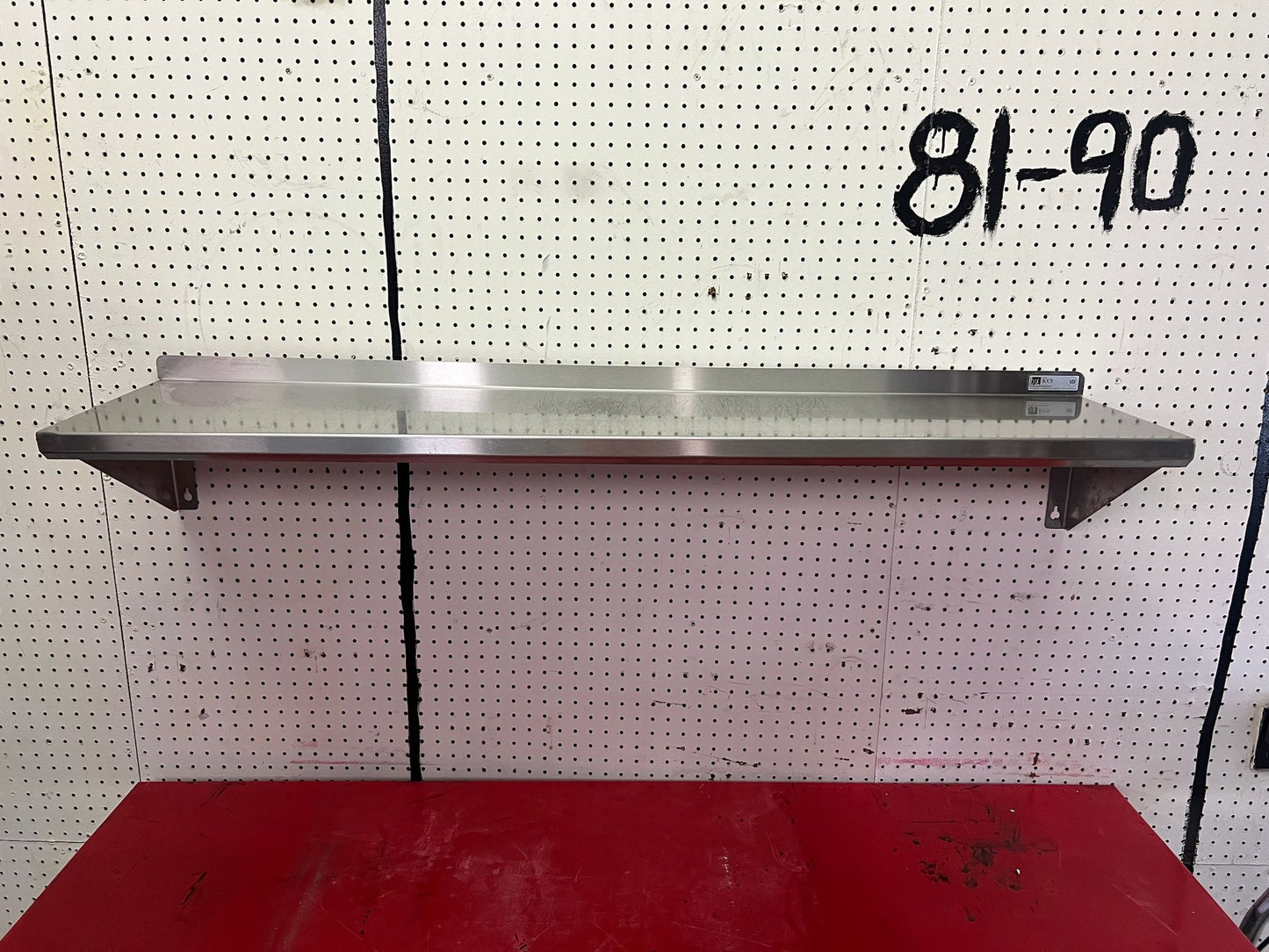 Used 54" X 12" Stainless Steel Shelf