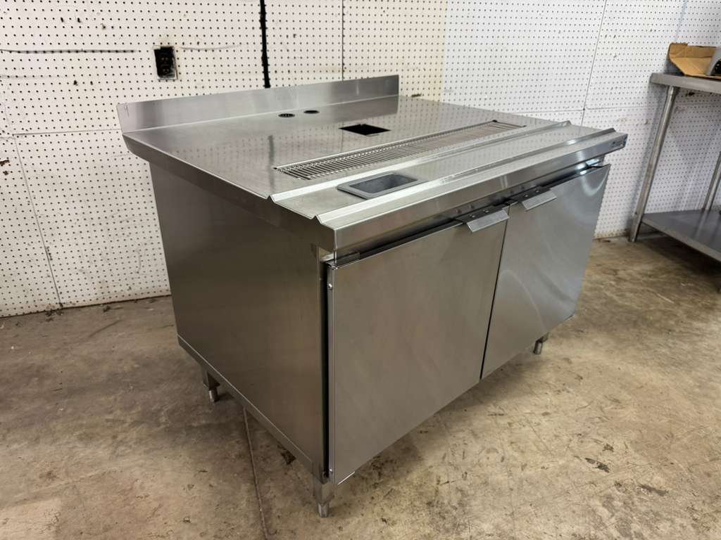 Used Franke 44"x 36.5" Stainless Steel Drink Station Cabinet Counter