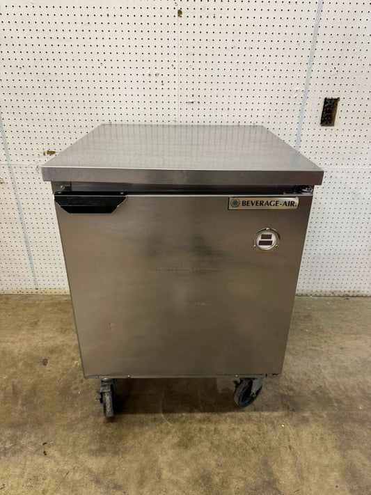 Used 27" Beverage-Air WTF27A Single Door Undercounter Worktop Freezer 120V