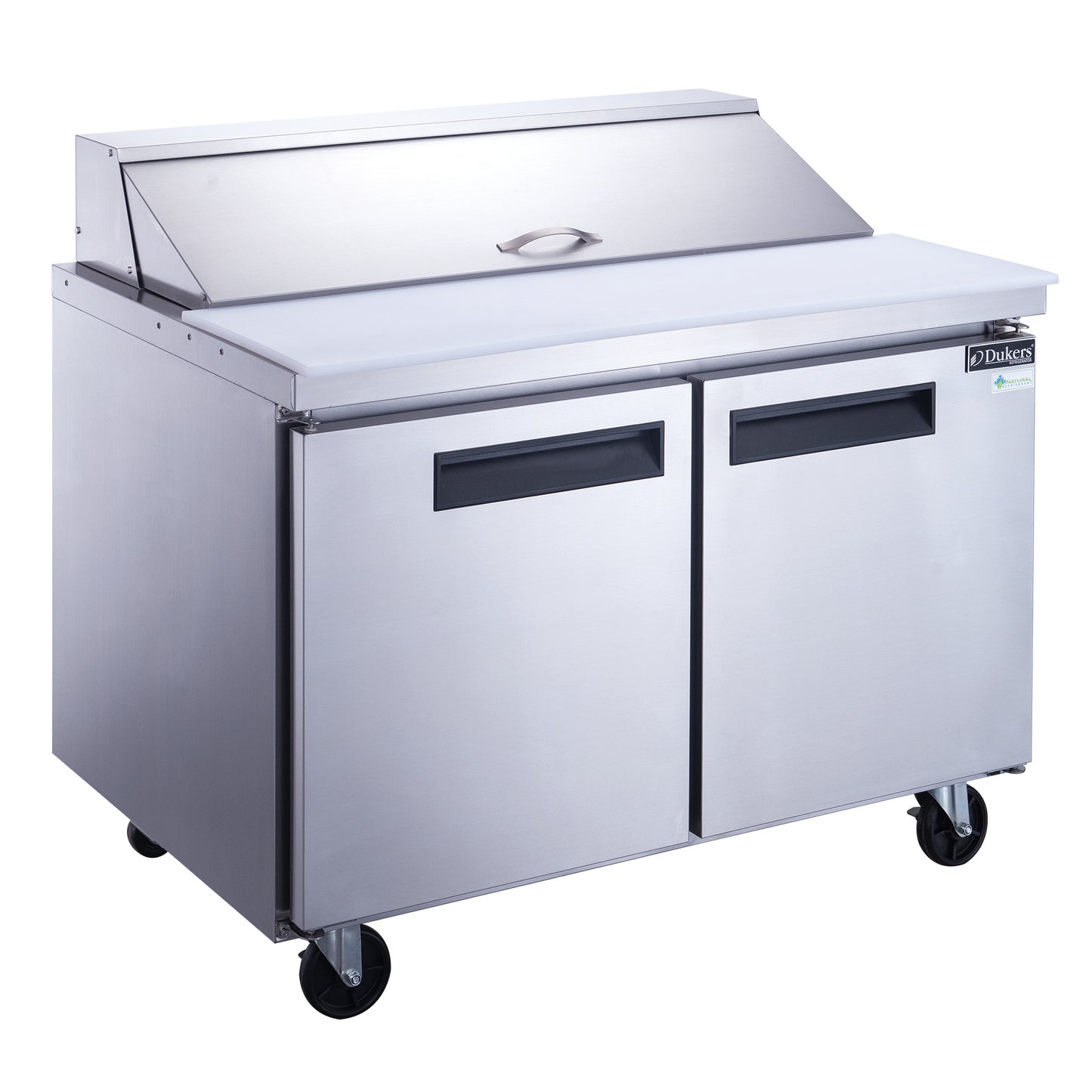 New Dukers DSP48-12-S2 2-Door Commercial Food Prep Table Refrigerated in Stainless Steel