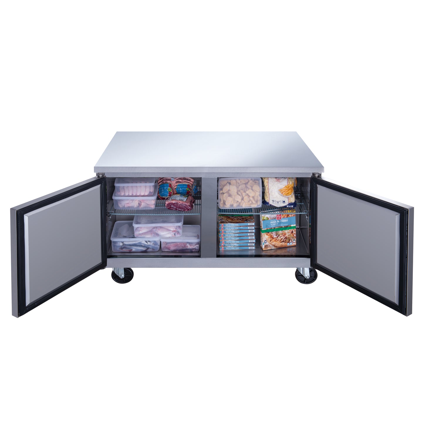 New Dukers DUC48F 2-Door Undercounter Freezer in Stainless Steel
