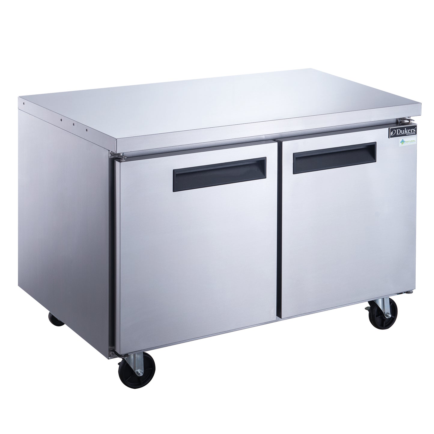 New Dukers DUC60F 2-Door Undercounter Commercial Freezer in Stainless Steel