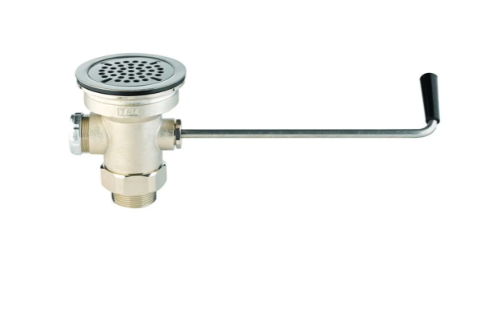 New T&S B-3942 Twist Waste Valve, 3" Sink Opening, 2" Drain Outlet