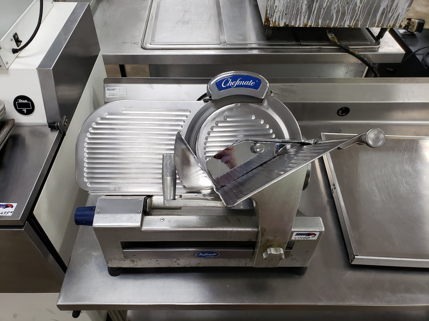 Used Globe Chefmate GC512 12" Manual Gravity Feed Slicer - 1/3 hp - 120V
