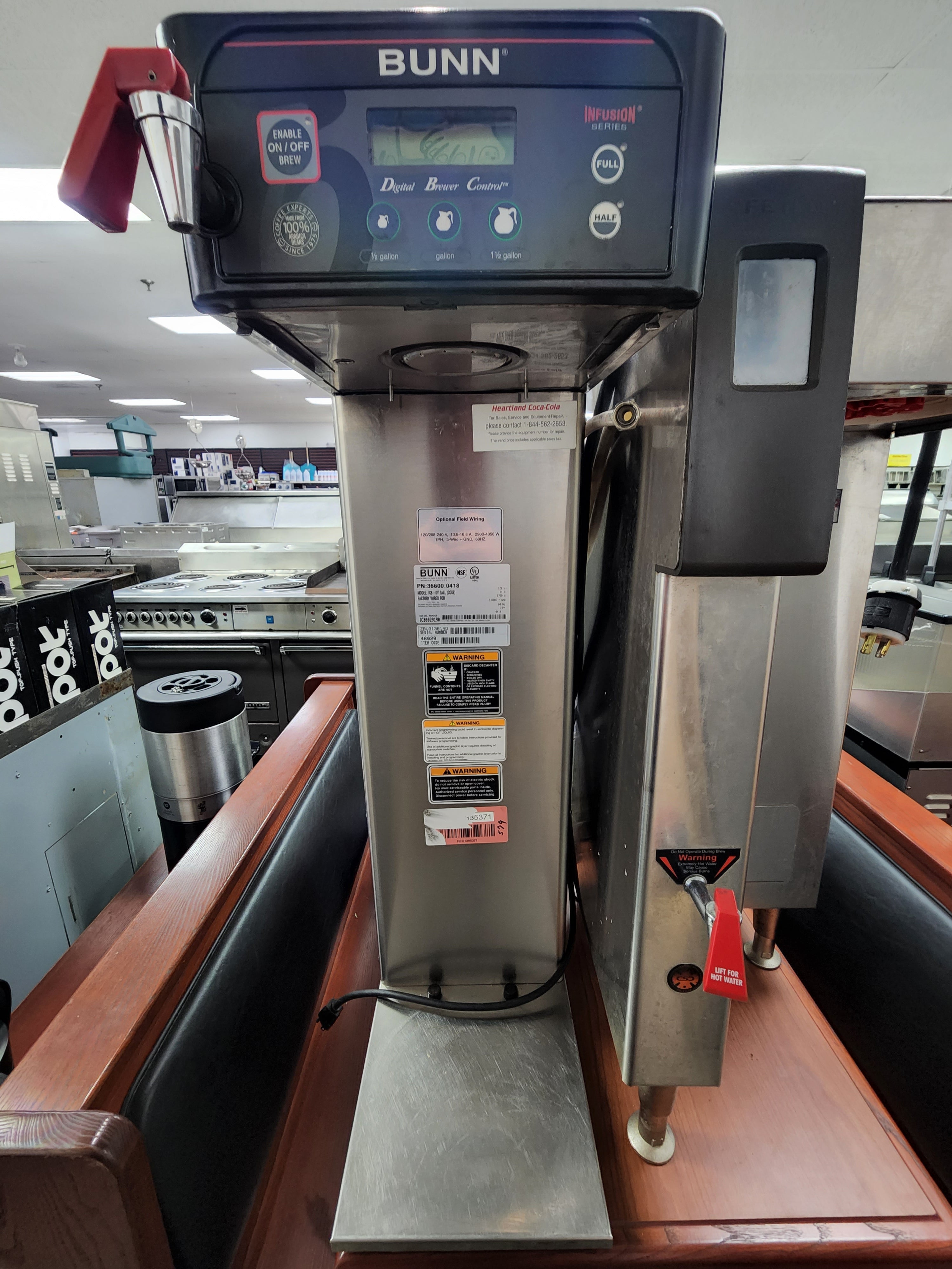Bunn ITB DDIL Dual Commercial Tea Brewer maker iced ice dispenser infu –  FalconRestaurantSupply