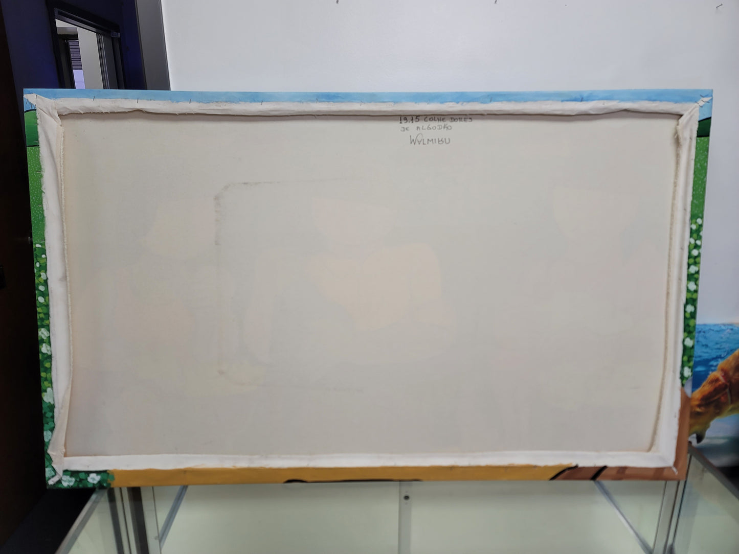 New Walmiru Original Faceless Painting on Canvas - Cotton Pickers 36" x 60"