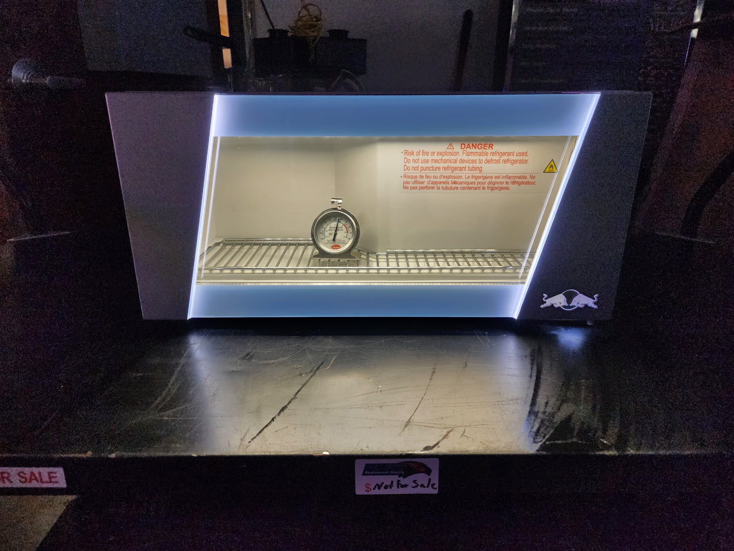 Red Bull Mini display countertop refrigerator