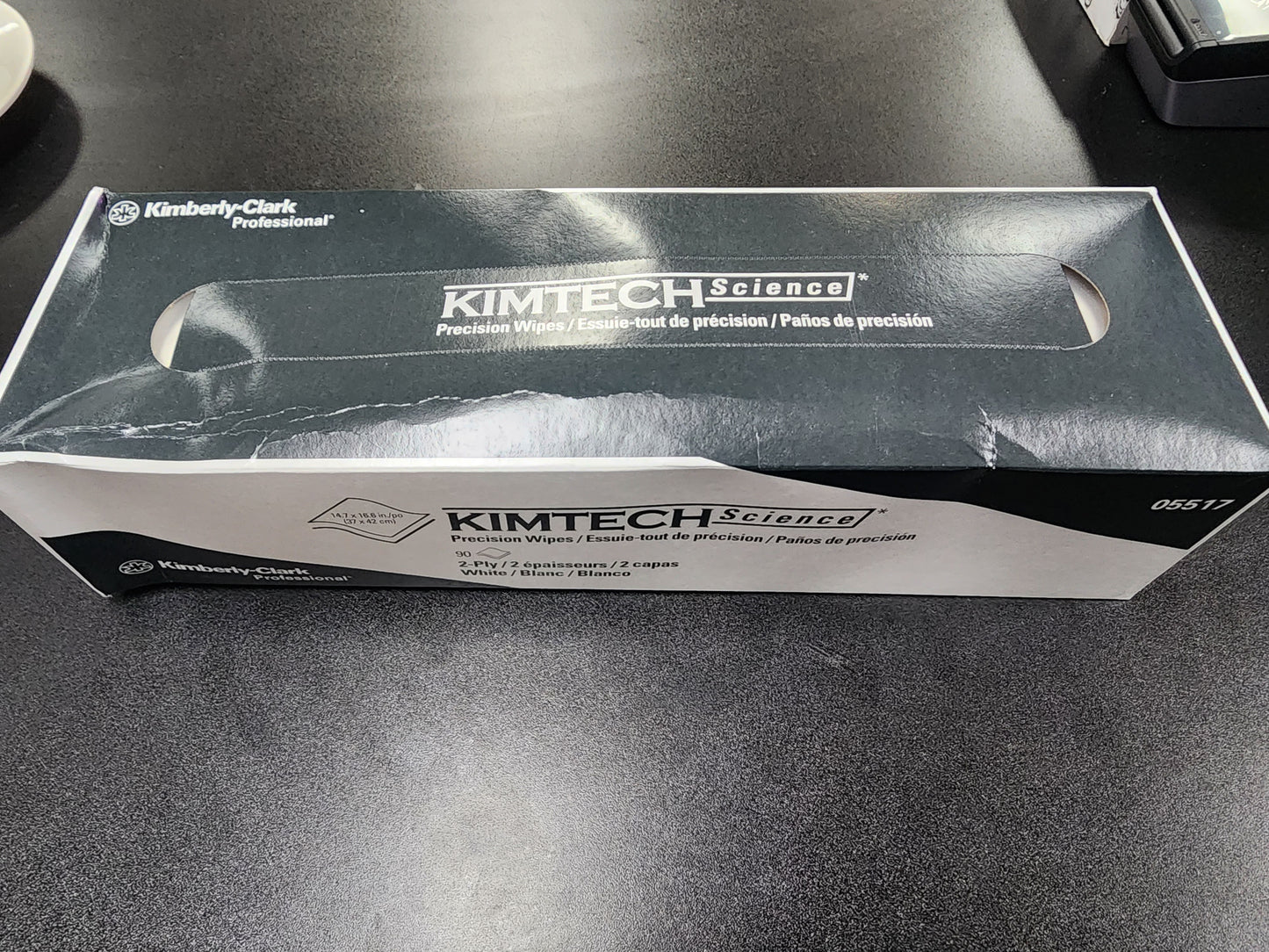 New Kimtech 05517 Precision Wipers, POP-UP Box, 2-Ply, 14.7 x 16.6, White, 90 per Box