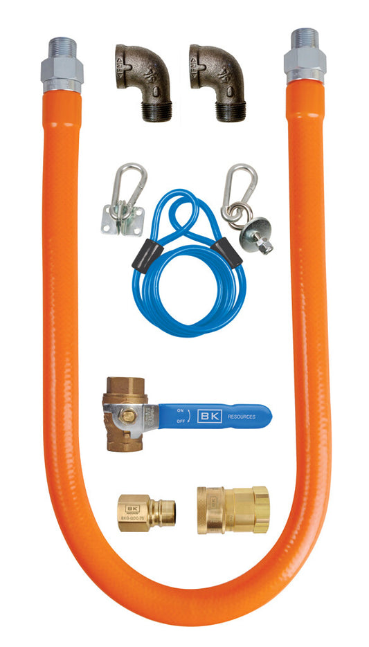 BK-Resources BKG-GHC-7548-SCK3 - 3/4" X 48" GAS HOSE CONNECTOR KIT #3