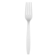 New NetChoice 406100 White Heavyweight Disposable Forks Case of 1000