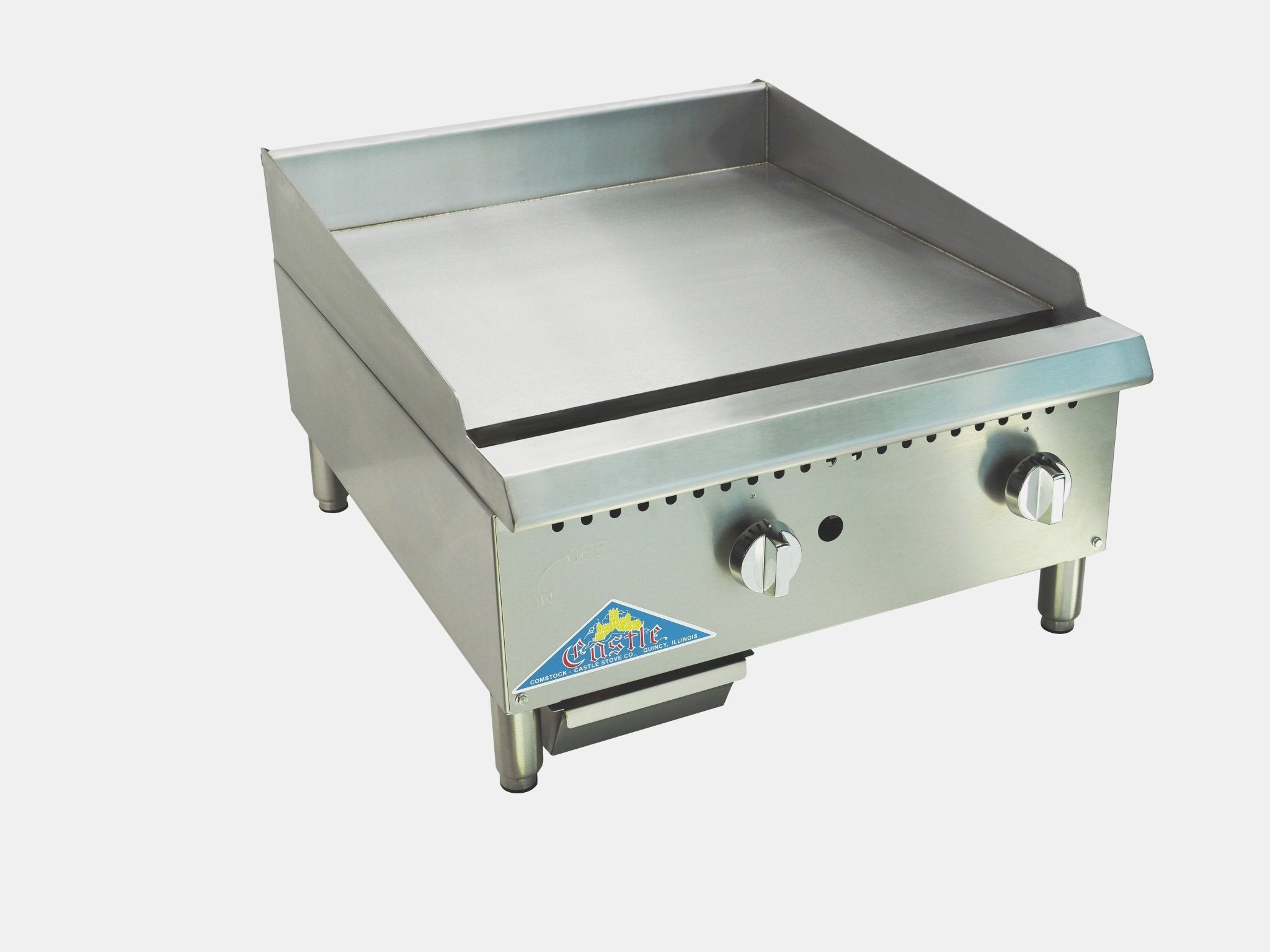 New Comstock Castle CCHG - 48T - 1 48" Thermostatic Gas Griddle 1" Plate 120,000 BTU - Falcon Restaurant Supply - 1