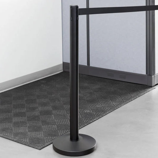 Lancaster 40" Crowd Control / Guidance Stanchion with 10' Retractable Belt Box of 2