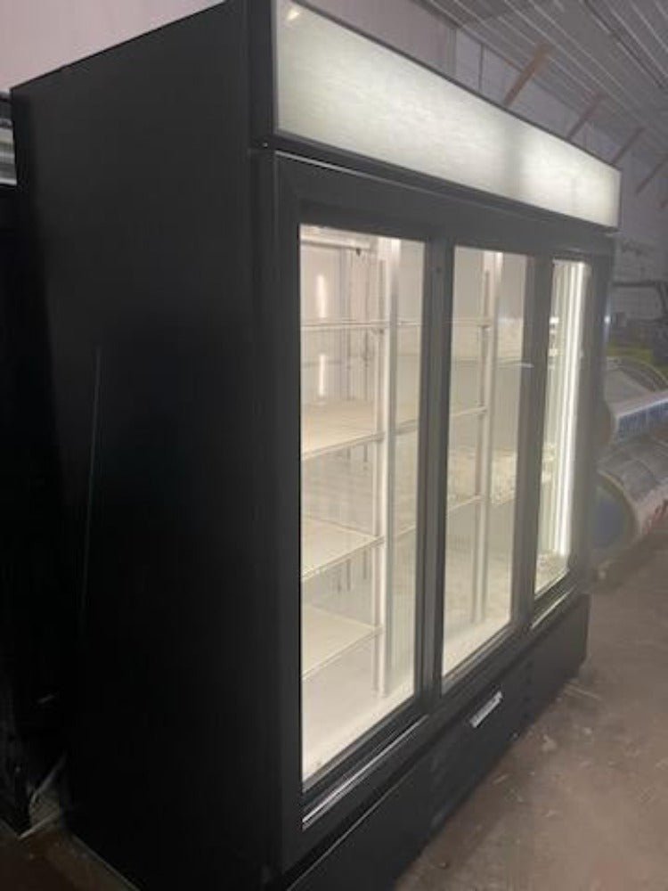2019 Beverage Air LumaVue 3 Glass Sliding Door Merchandising Cooler Refrigerator - Falcon Restaurant Supply - 4