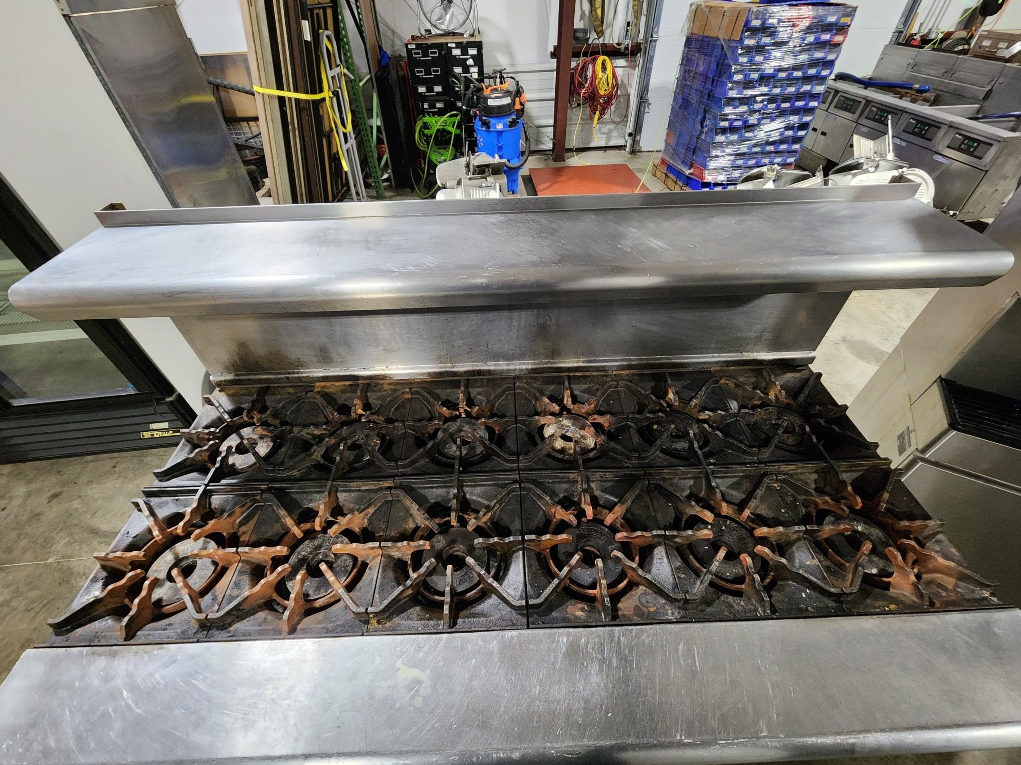 Used Imperial IHR - 6 - x2 - 12 - Burner Cooktop Range with Standard Oven, Natural Gas - Falcon Restaurant Supply - 3