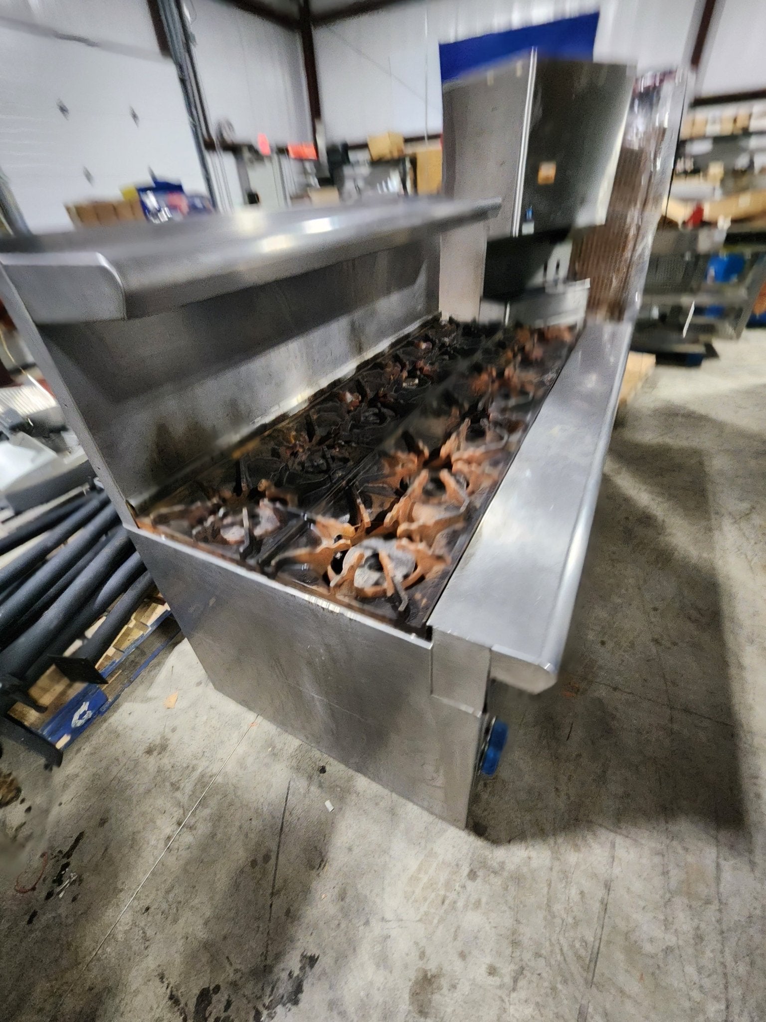 Used Imperial IHR - 6 - x2 - 12 - Burner Cooktop Range with Standard Oven, Natural Gas - Falcon Restaurant Supply - 5