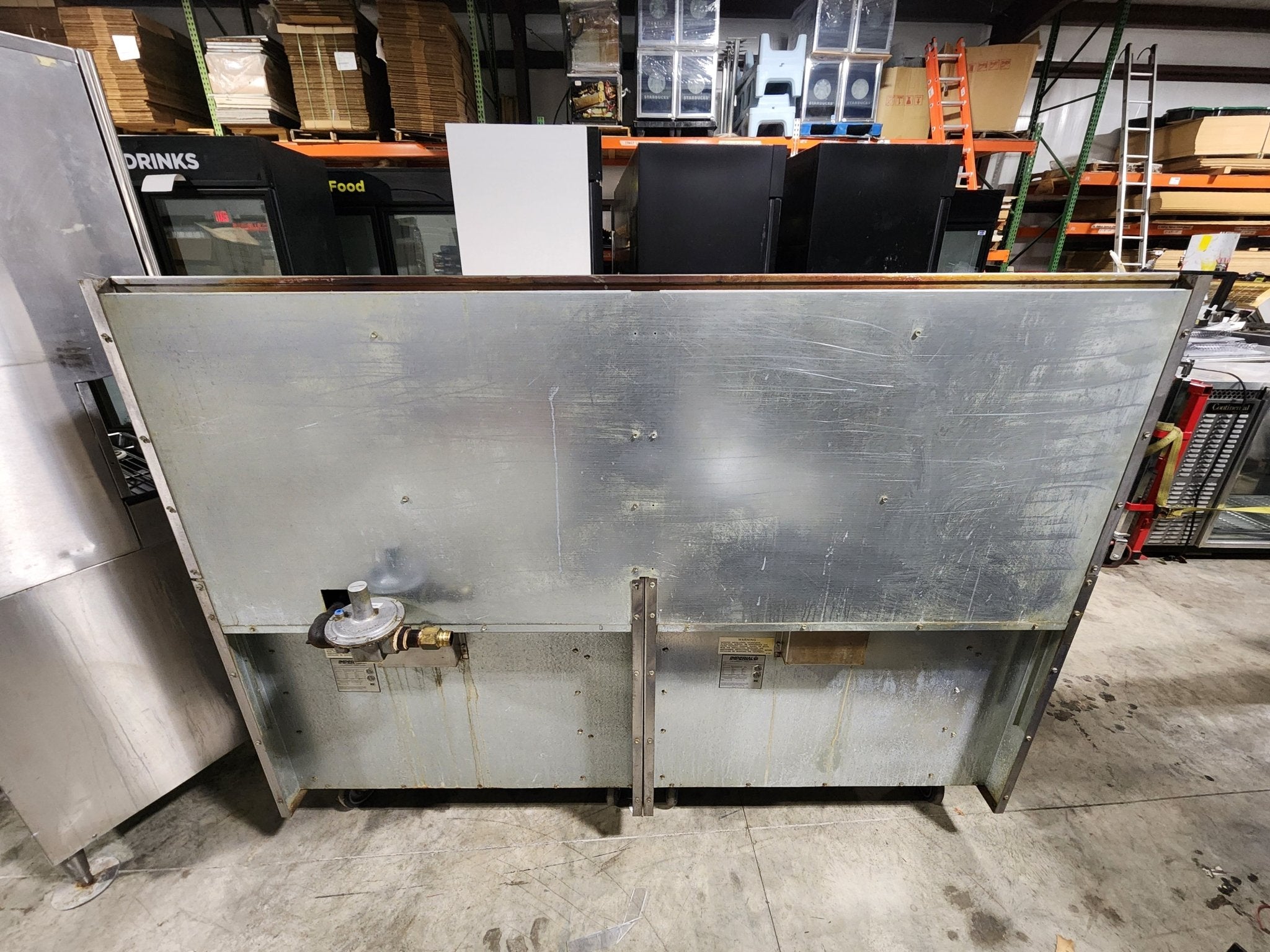 Used Imperial IHR - 6 - x2 - 12 - Burner Cooktop Range with Standard Oven, Natural Gas - Falcon Restaurant Supply - 6