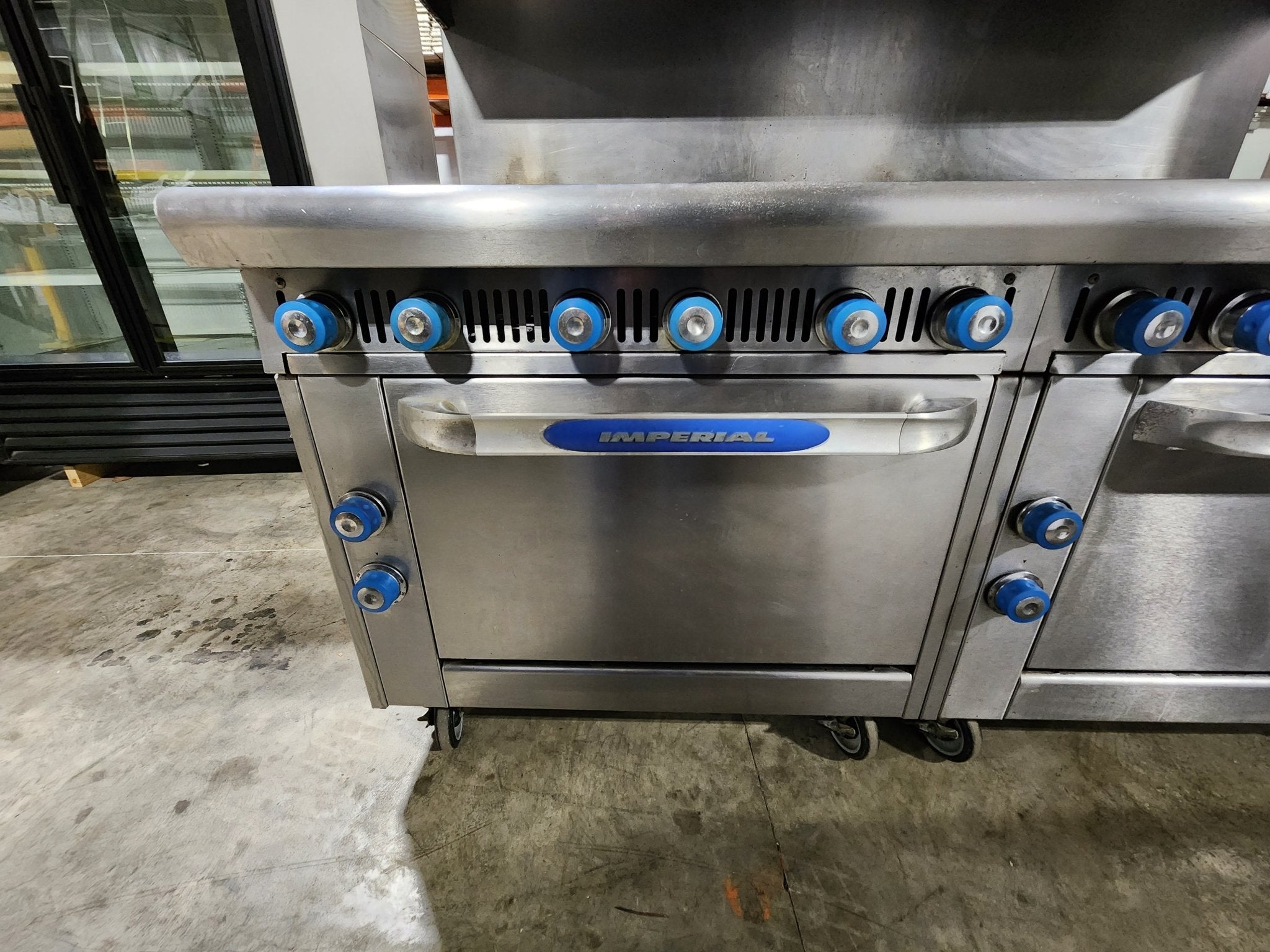 Used Imperial IHR - 6 - x2 - 12 - Burner Cooktop Range with Standard Oven, Natural Gas - Falcon Restaurant Supply - 7