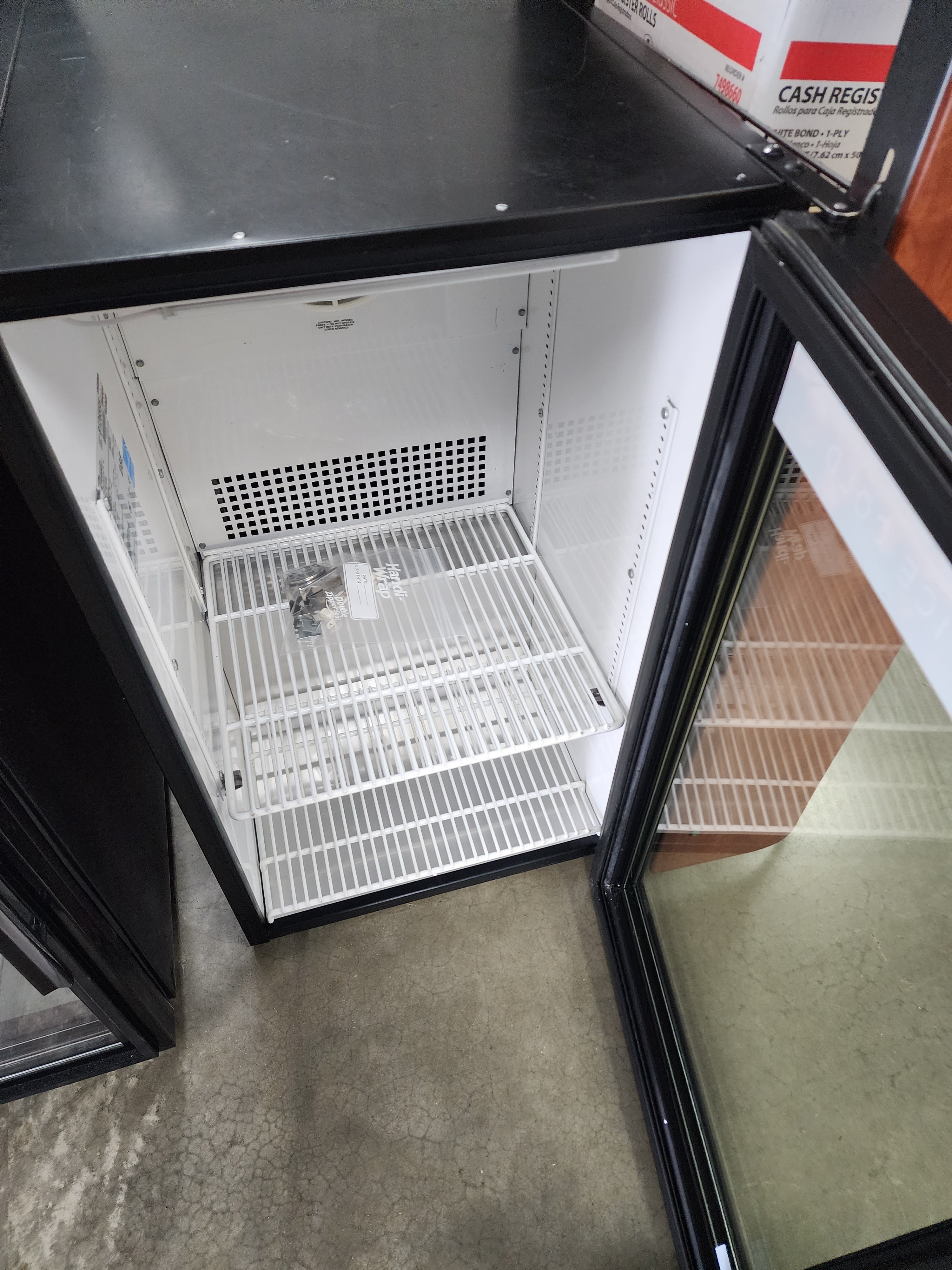 Used True GDM-06-LD Countertop Cooler Refrigerator w/ Front Access - Swing Door, Black, 115v
